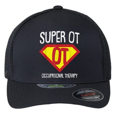 Superhero Occupational Therapy Cool Ota Therapist Gift Flexfit Unipanel Trucker Cap