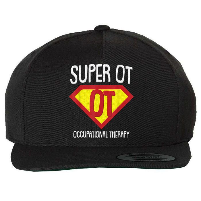 Superhero Occupational Therapy Cool Ota Therapist Gift Wool Snapback Cap