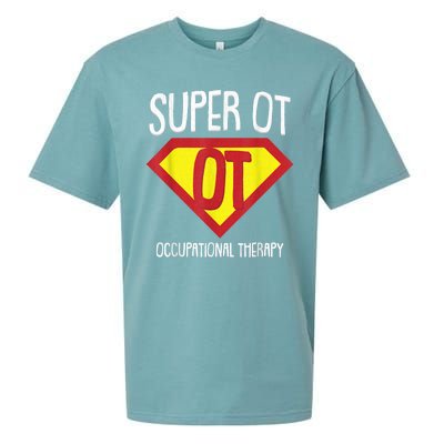 Superhero Occupational Therapy Cool Ota Therapist Gift Sueded Cloud Jersey T-Shirt