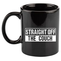 Straight Off The Couch Funny Football Offensive Lineman 11oz C Handle Ceramic Mug