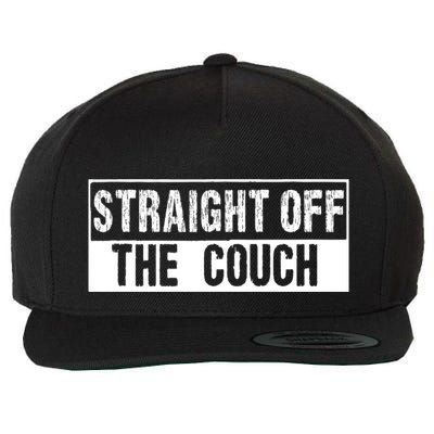 Straight Off The Couch Funny Football Offensive Lineman Wool Snapback Cap