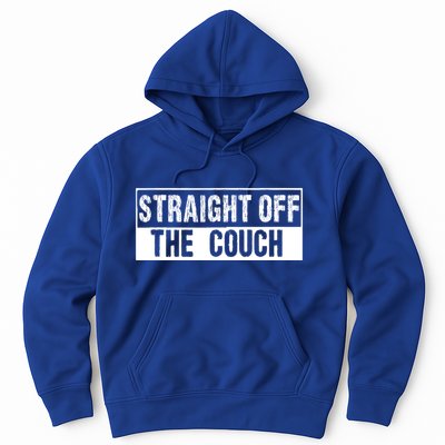 Straight Off The Couch Funny Football Offensive Lineman Hoodie