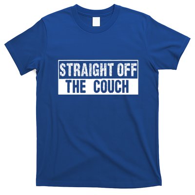 Straight Off The Couch Funny Football Offensive Lineman T-Shirt