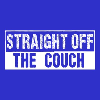 Straight Off The Couch Funny Football Offensive Lineman T-Shirt