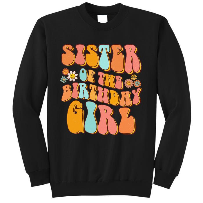 Sister of the Birthday Vintage Groovy Sister 1st Sweatshirt