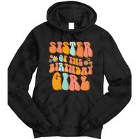 Sister of the Birthday Vintage Groovy Sister 1st Tie Dye Hoodie