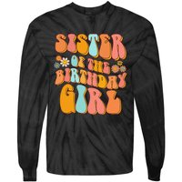 Sister of the Birthday Vintage Groovy Sister 1st Tie-Dye Long Sleeve Shirt