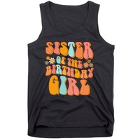 Sister of the Birthday Vintage Groovy Sister 1st Tank Top