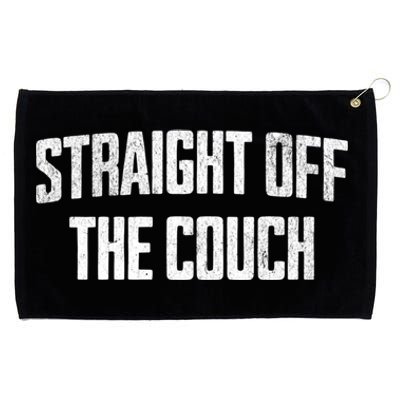 Straight Off The Couch Funny Football Offensive Lineman Grommeted Golf Towel