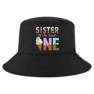 Sister Of The Sweet One Ice Cream 1st First Birthday Family Cool Comfort Performance Bucket Hat