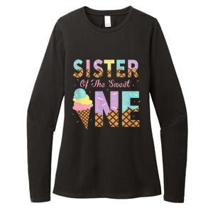 Sister Of The Sweet One Ice Cream 1st First Birthday Family Womens CVC Long Sleeve Shirt