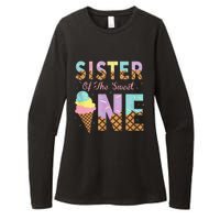 Sister Of The Sweet One Ice Cream 1st First Birthday Family Womens CVC Long Sleeve Shirt