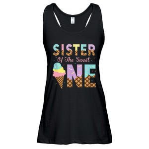 Sister Of The Sweet One Ice Cream 1st First Birthday Family Ladies Essential Flowy Tank