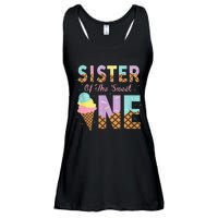 Sister Of The Sweet One Ice Cream 1st First Birthday Family Ladies Essential Flowy Tank