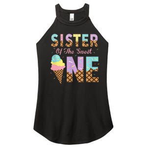 Sister Of The Sweet One Ice Cream 1st First Birthday Family Women's Perfect Tri Rocker Tank