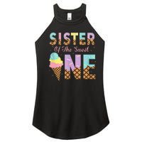 Sister Of The Sweet One Ice Cream 1st First Birthday Family Women's Perfect Tri Rocker Tank