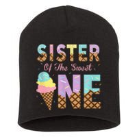 Sister Of The Sweet One Ice Cream 1st First Birthday Family Short Acrylic Beanie