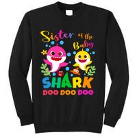 Sister Of The Shark Birthday Family Matching Birthday Tall Sweatshirt