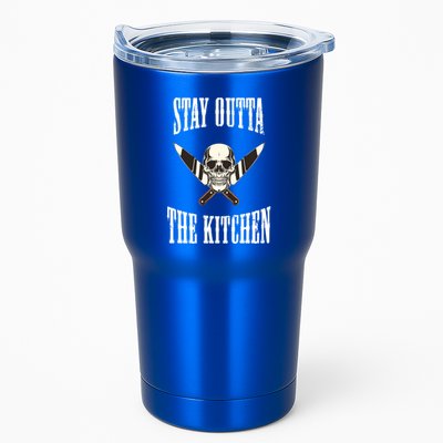 Stay Outta The Kitchen Cook Chef Cooking Skull Design Great Gift Tumbler