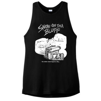 Snow On Tha Bluff No Matter What Happens Ladies PosiCharge Tri-Blend Wicking Tank