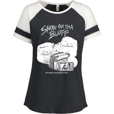 Snow On Tha Bluff No Matter What Happens Enza Ladies Jersey Colorblock Tee