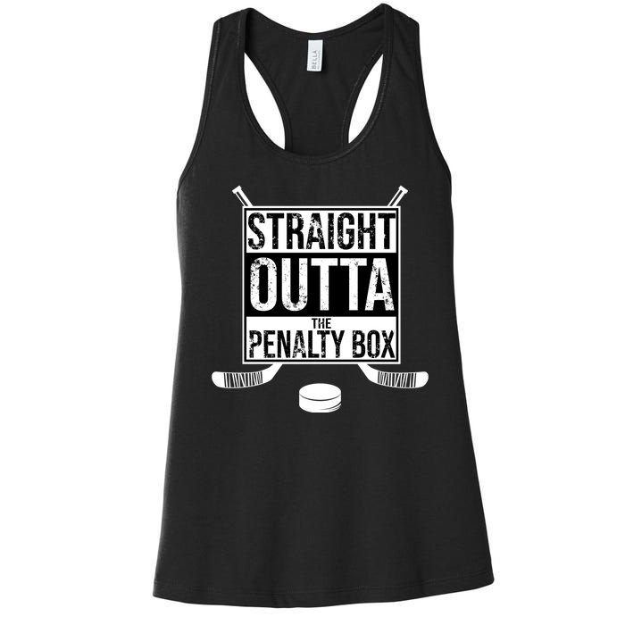 Straight Outta The Penalty Box Women's Racerback Tank