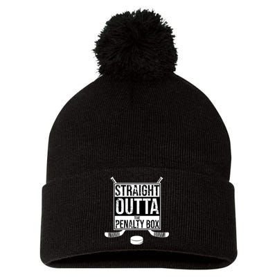 Straight Outta The Penalty Box Pom Pom 12in Knit Beanie