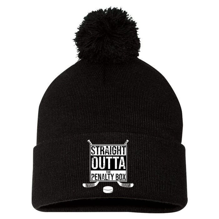 Straight Outta The Penalty Box Pom Pom 12in Knit Beanie