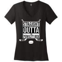 Straight Outta The Penalty Box Women's V-Neck T-Shirt