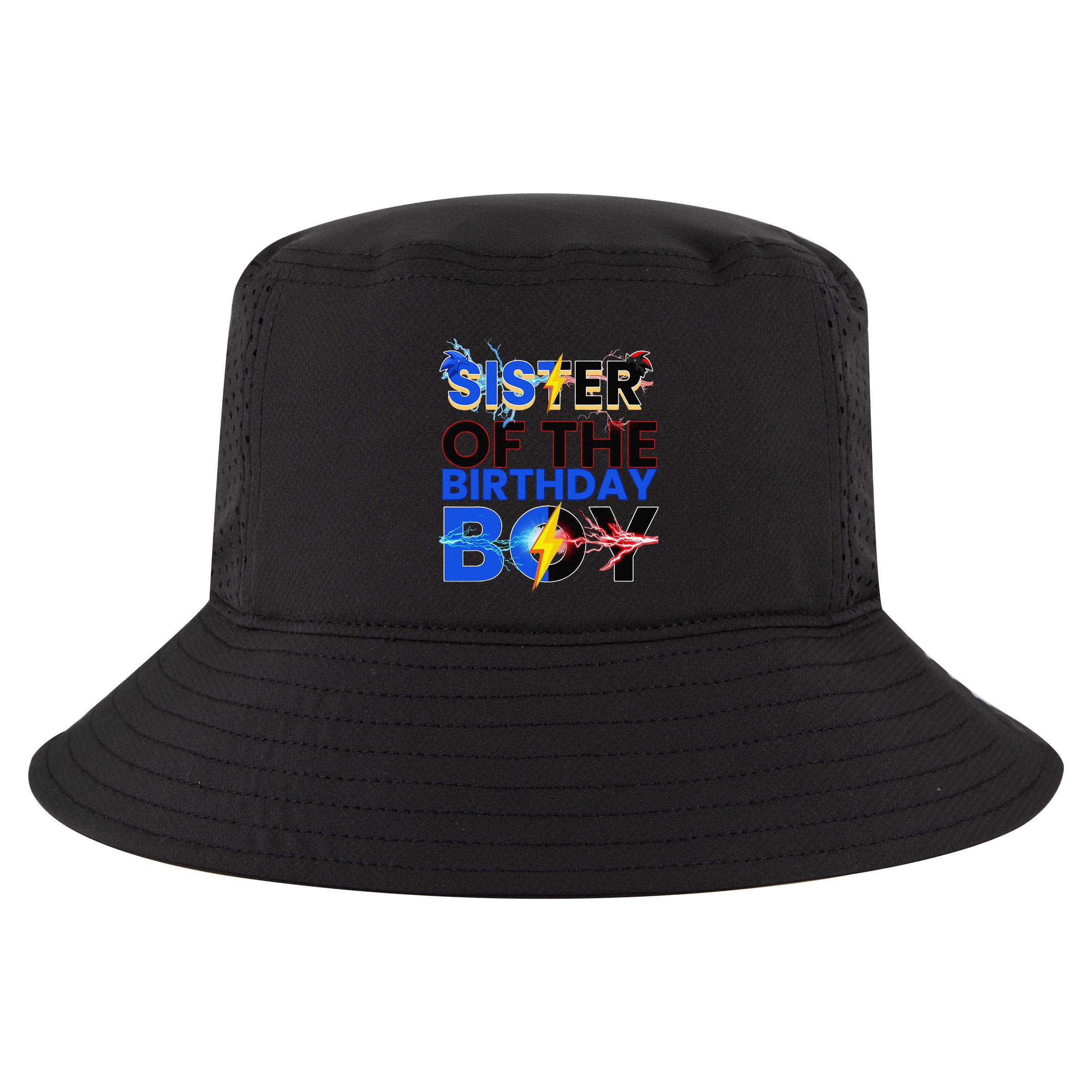 Sister Of The Birthday Boy Hedgehog Family Party Decorations Cool Comfort Performance Bucket Hat