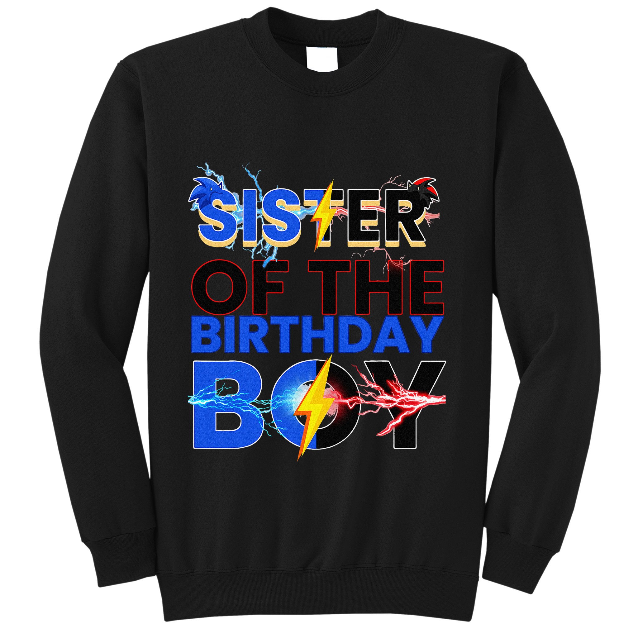 Sister Of The Birthday Boy Hedgehog Family Party Decorations Sweatshirt