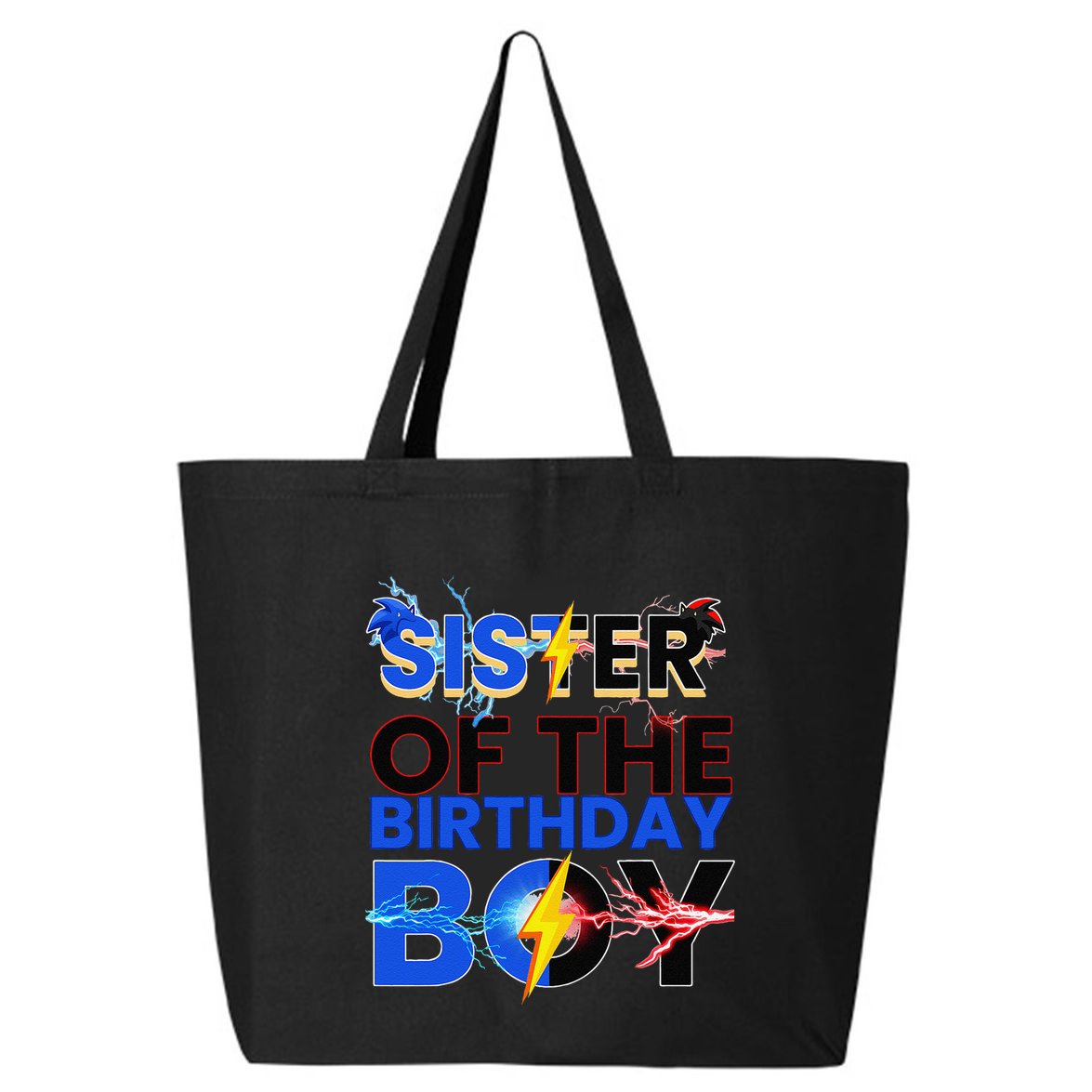 Sister Of The Birthday Boy Hedgehog Family Party Decorations 25L Jumbo Tote
