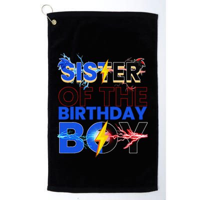 Sister Of The Birthday Boy Hedgehog Family Party Decorations Golf Towel