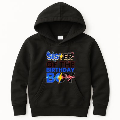 Sister Of The Birthday Boy Hedgehog Family Party Decorations Kids Hoodie