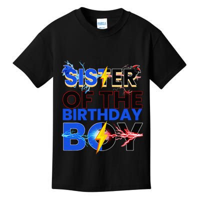 Sister Of The Birthday Boy Hedgehog Family Party Decorations Kids T-Shirt