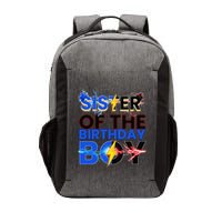 Sister Of The Birthday Boy Hedgehog Family Party Decorations Vector Backpack