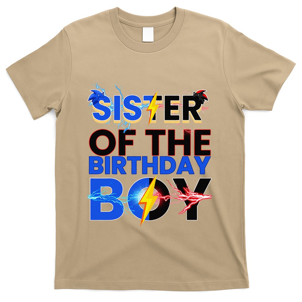Sister Of The Birthday Boy Hedgehog Family Party Decorations T-Shirt