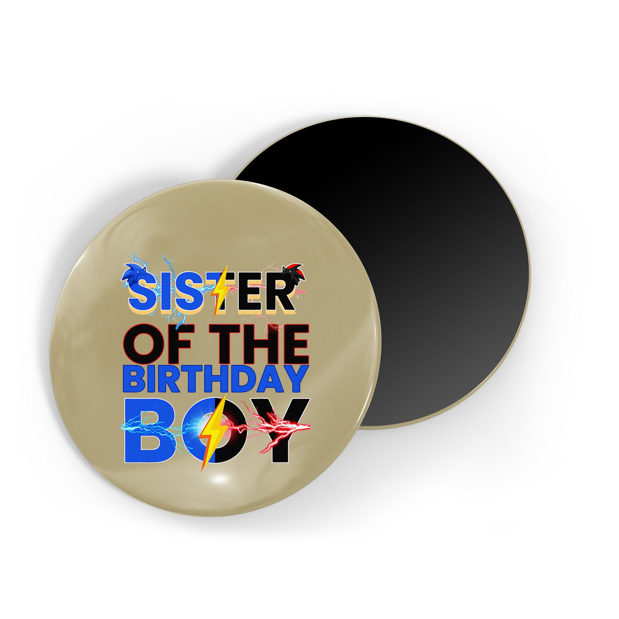 Sister Of The Birthday Boy Hedgehog Family Party Decorations Magnet