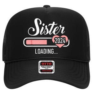 Sister Of The Birthday Cowboy Western Birthday Matching High Crown Mesh Back Trucker Hat