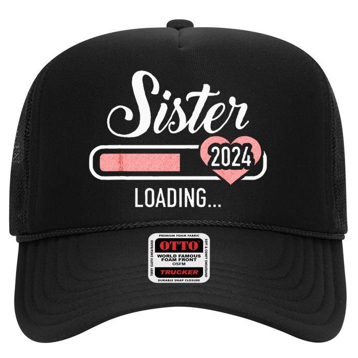 Sister Of The Birthday Cowboy Western Birthday Matching High Crown Mesh Back Trucker Hat