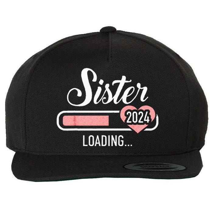 Sister Of The Birthday Cowboy Western Birthday Matching Wool Snapback Cap