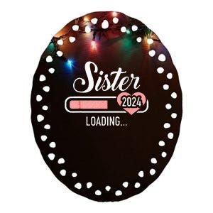 Sister Of The Birthday Cowboy Western Birthday Matching Ceramic Oval Ornament