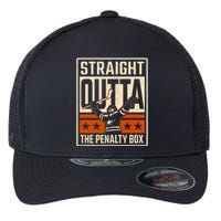 Straight Outta The Penalty Box Funny Hockey Player Fan Lover Flexfit Unipanel Trucker Cap