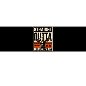 Straight Outta The Penalty Box Funny Hockey Player Fan Lover Bumper Sticker