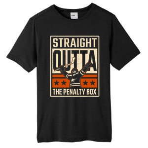 Straight Outta The Penalty Box Funny Hockey Player Fan Lover Tall Fusion ChromaSoft Performance T-Shirt