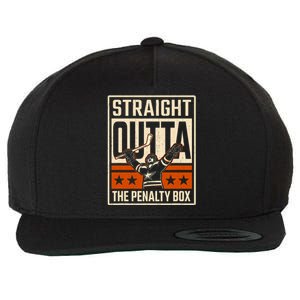 Straight Outta The Penalty Box Funny Hockey Player Fan Lover Wool Snapback Cap