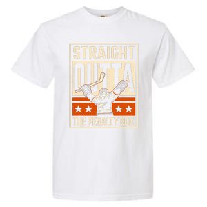 Straight Outta The Penalty Box Funny Hockey Player Fan Lover Garment-Dyed Heavyweight T-Shirt