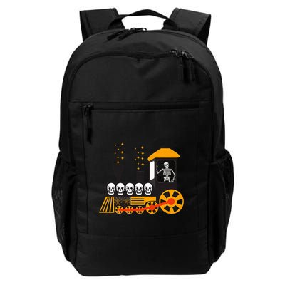Skeleton On Train Halloween Transportation Funny Backpack