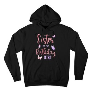 Sister of The Birthday Butterfly Party Matching Family Hoodie