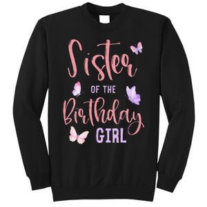 Sister of The Birthday Butterfly Party Matching Family Sweatshirt